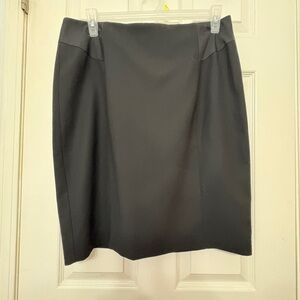 L.K. Bennett London Jodie Black Wool Blend Tailored Pencil Skirt - US 12 / UK 16